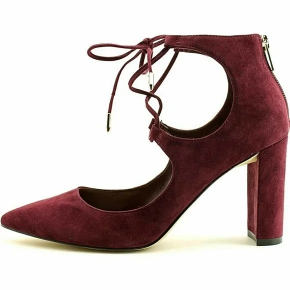 💥 Ivanka Trump Kellsee Women Pointed Toe Ankle Strap Heels - Picture 2 of 8